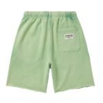 Flag Straight Leg Frayed Shorts