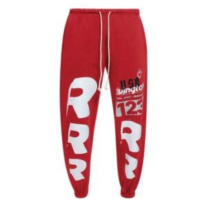 RRR123 Graphic Print Trousers