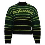 RRR123 Striped Roll Neck Sweater