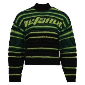 RRR123 Striped Roll Neck Sweater