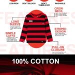 red and black sweatshirt