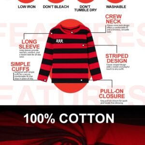 red and black sweatshirt