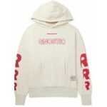 RRR123 Logo Embroidered Printed Hoodie