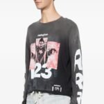 RRR123 graphic Print Long Sleeve T-Shirt