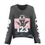 RRR123 graphic Print Long Sleeve T-Shirt