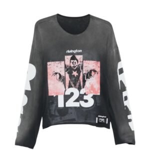 RRR123 graphic Print Long Sleeve T-Shirt